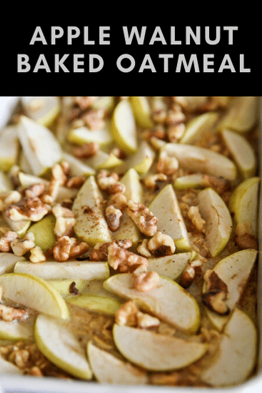 apple walnut baked oatmeal