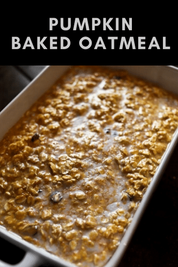 Pumpkin baked oatmeal