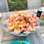 low country boil dish on table
