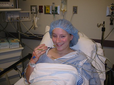 Mind the ugliness - notice the gross IV tubes