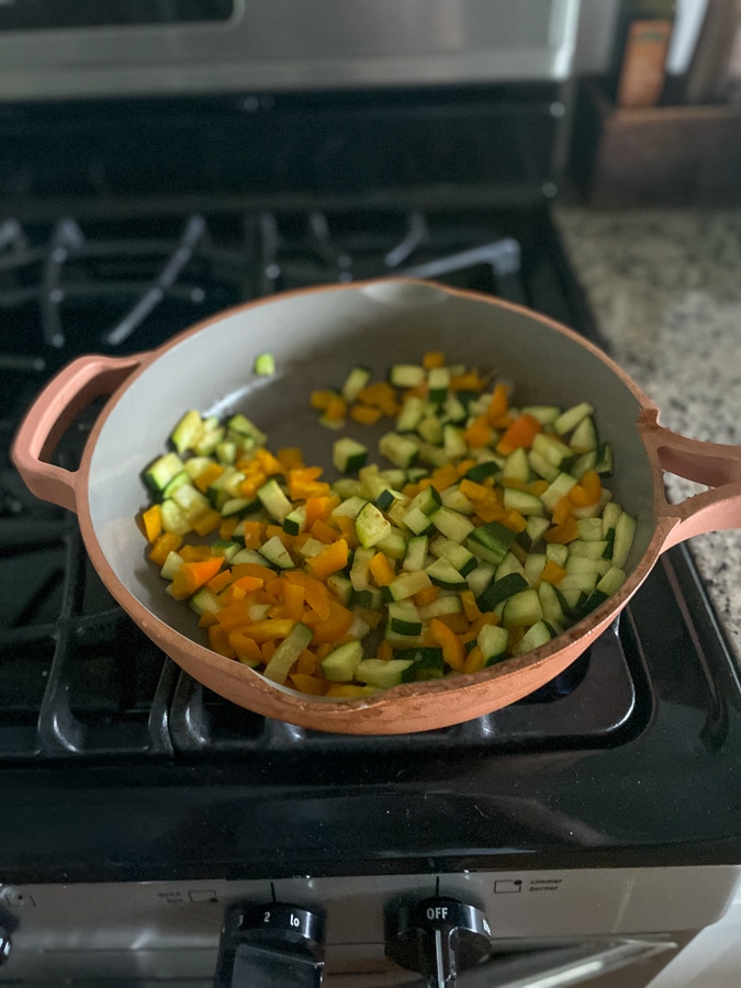 vegetables cooking