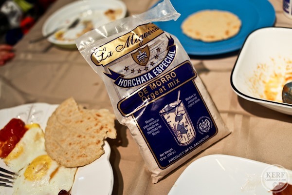 horchata mix for Salvadoran Breakfast