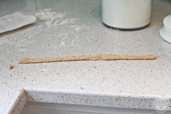 long snake of dough