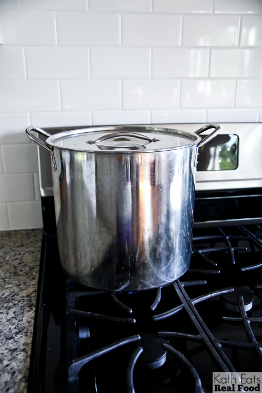 big pot on stove