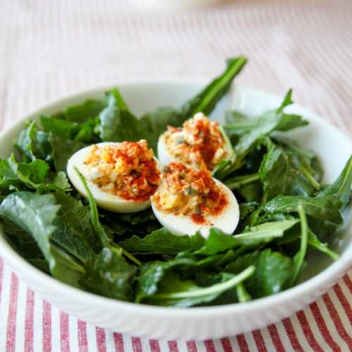 Cottage Cheese Deviled Eggs • Kath Eats