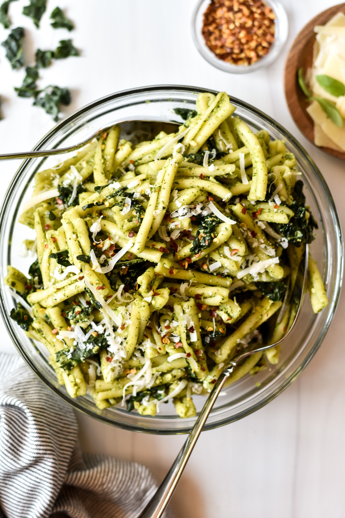 Pasta Salad with Kale and Pesto • Kath Eats