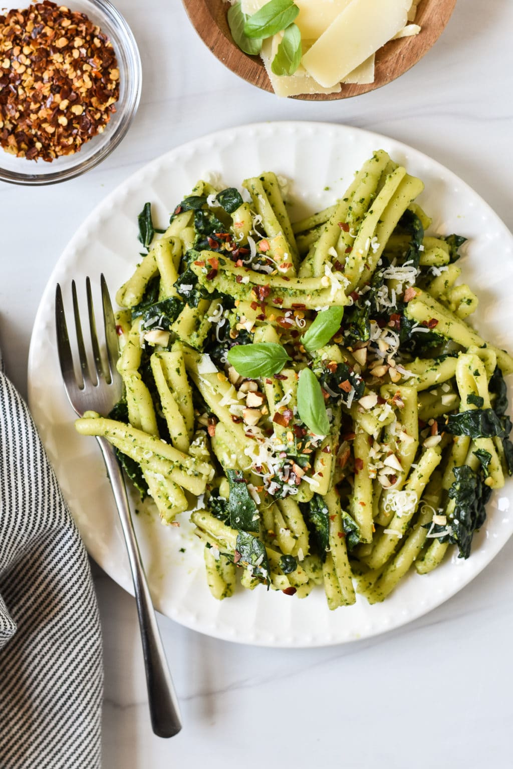 Pasta Salad with Kale and Pesto • Kath Eats