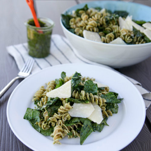 Pesto Kale Pasta Salad Kath Eats Real Food