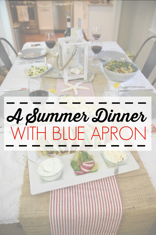 Blue Apron Summer Dinner
