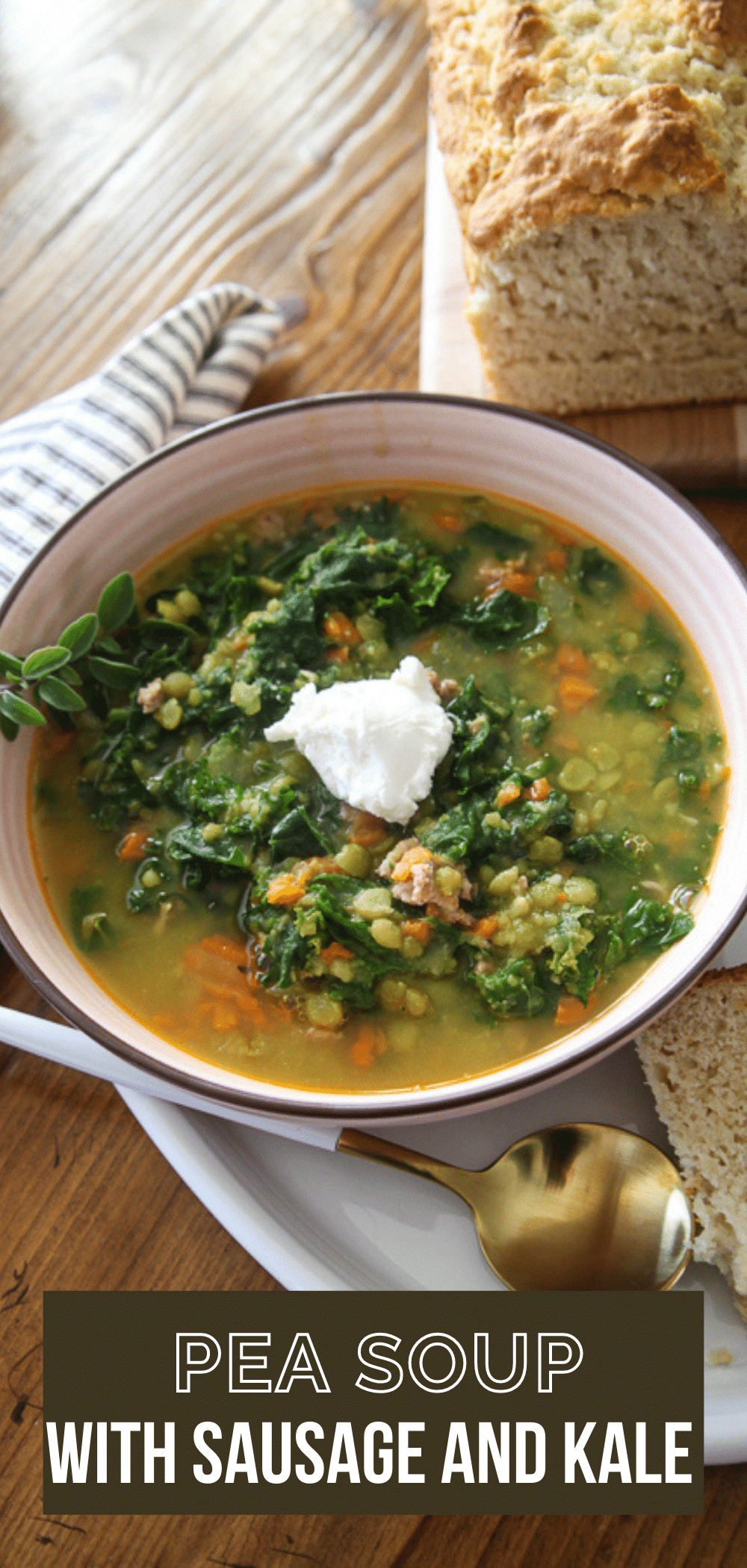 Sausage and Split Pea Soup Recipe • Kath Eats