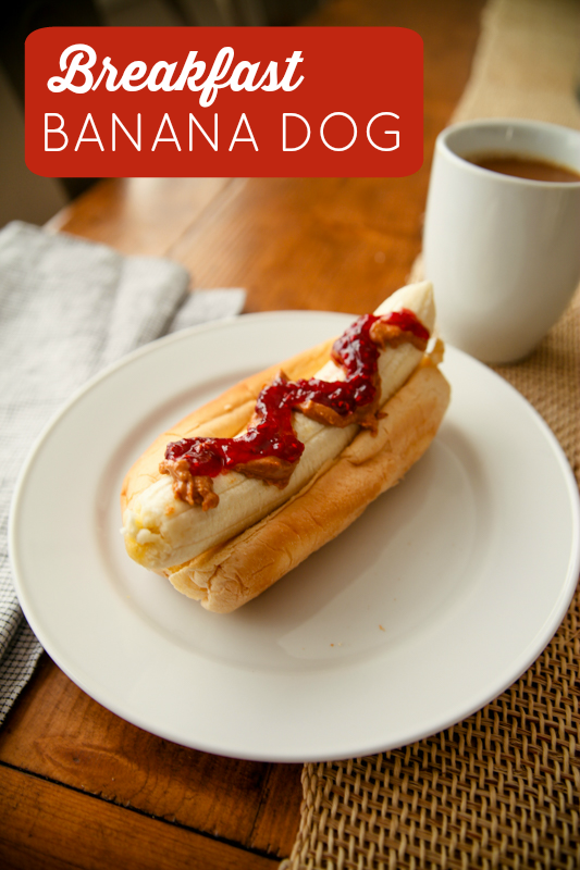 Breakfast Banana Hot Dog
