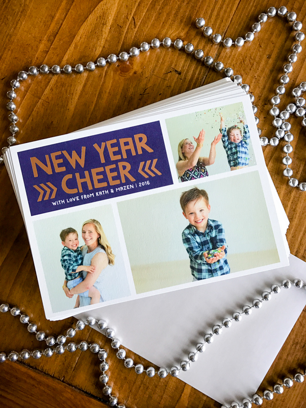 New Year Cheer holiday cards