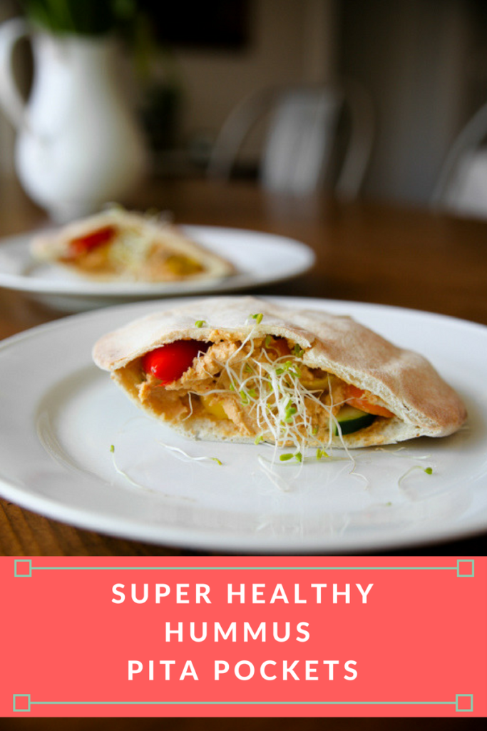 Super Healthy Hummus Pita Pockets • Kath Eats