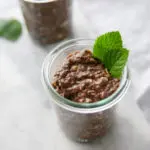 mint chocolate chia pudding
