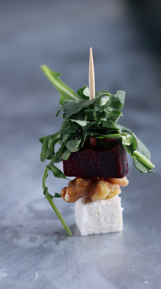 Beet Salads on a Toothpick