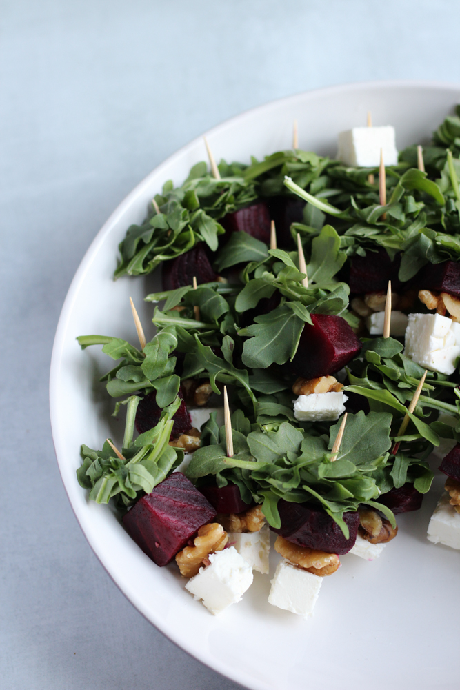 Beet Salads on a Toothpick | Make-Ahead Toothpick Appetizers