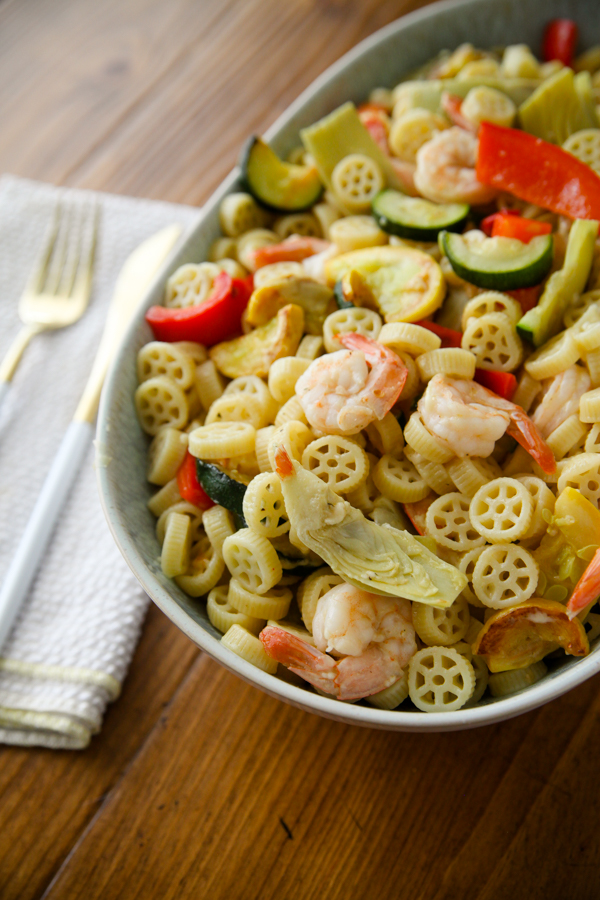 Wagon Wheel Pasta Salad • Kath Eats