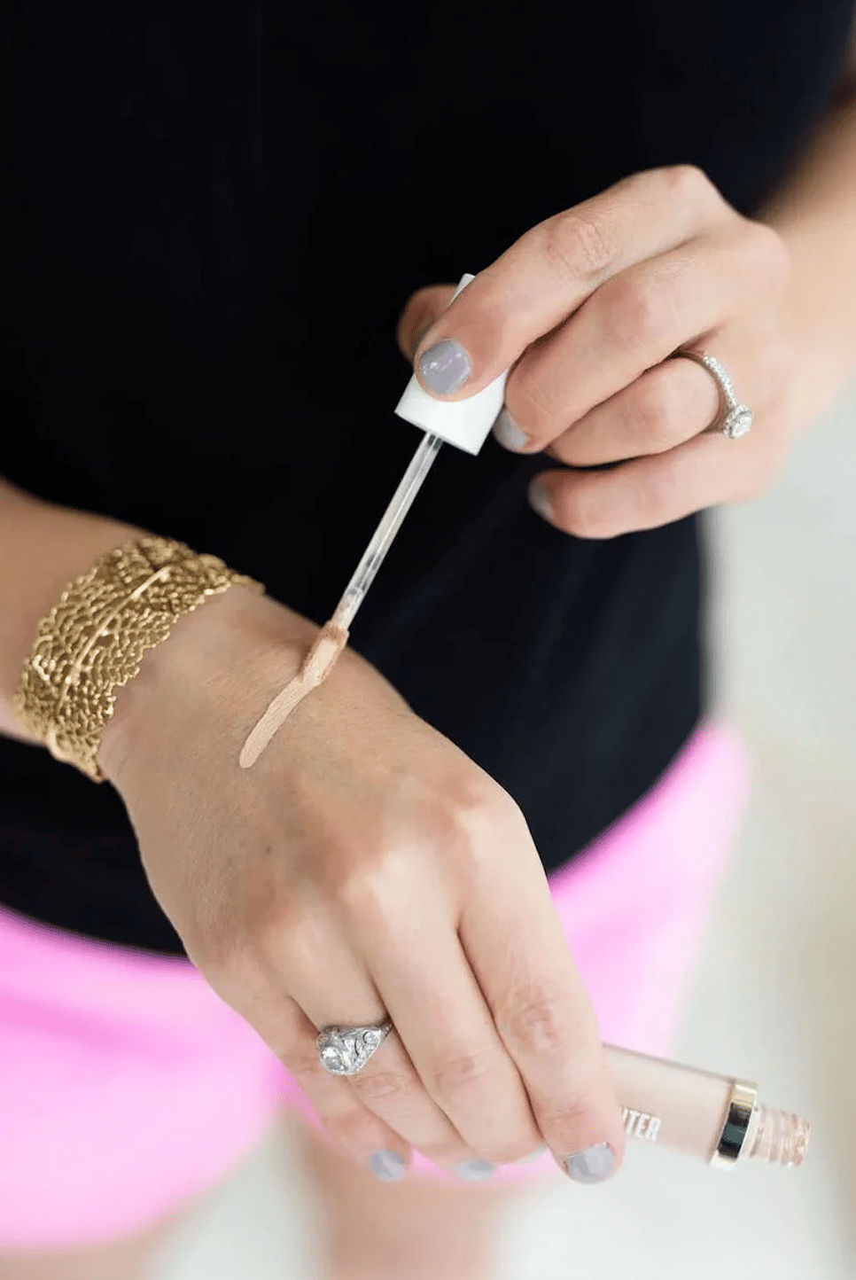 beautycounter concealer wand on hand | Everyday Beautycounter Makeup