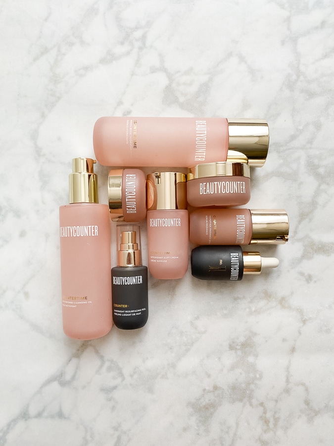 beautycounter Countertime regimen with Counter+ add ons