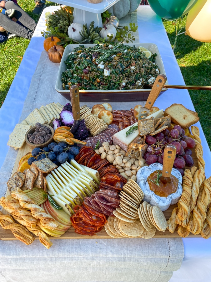 cheeseboard - first birthday at King Family Vineyards