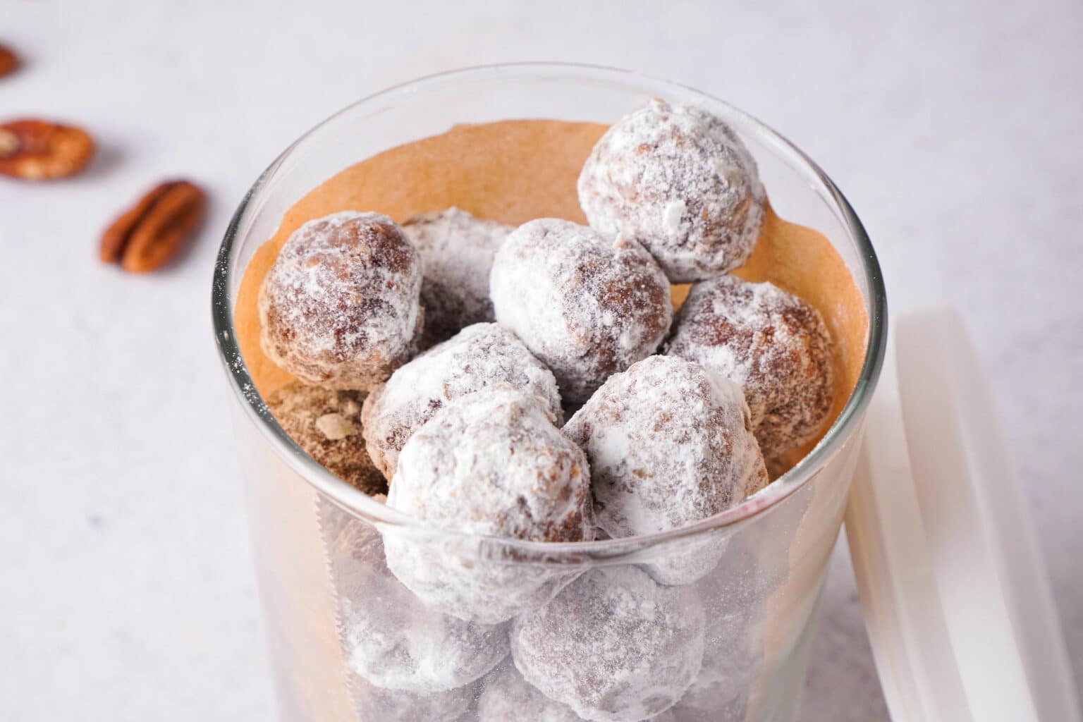 Jar of bourbon balls