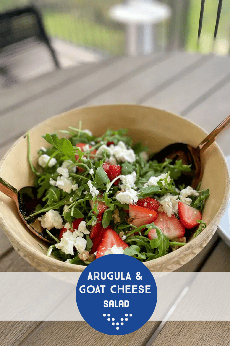 Arugula Goat Cheese Salad | 4th of July Recipes