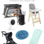 baby gear collage