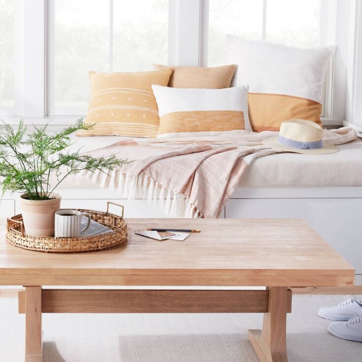 Image for Pedestal Wood Coffee Table