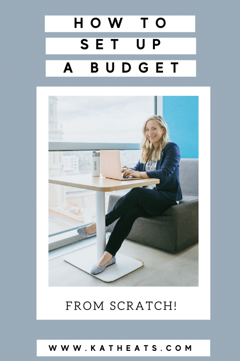 how to set up a budget graphic