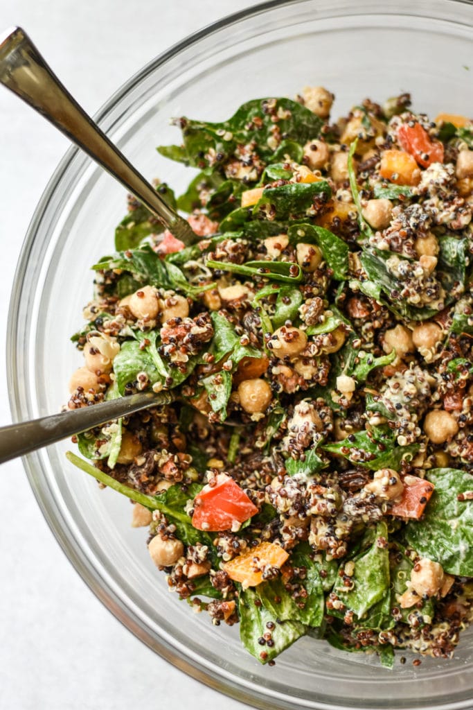 Moroccan Salad with Tahini Dressing • Kath Eats