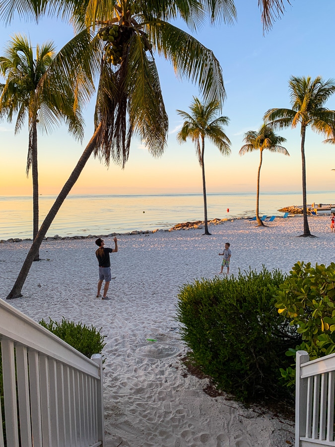 tranquility bay resort sunset