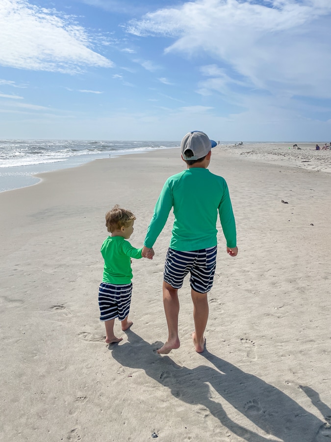 boys on the bald head beach