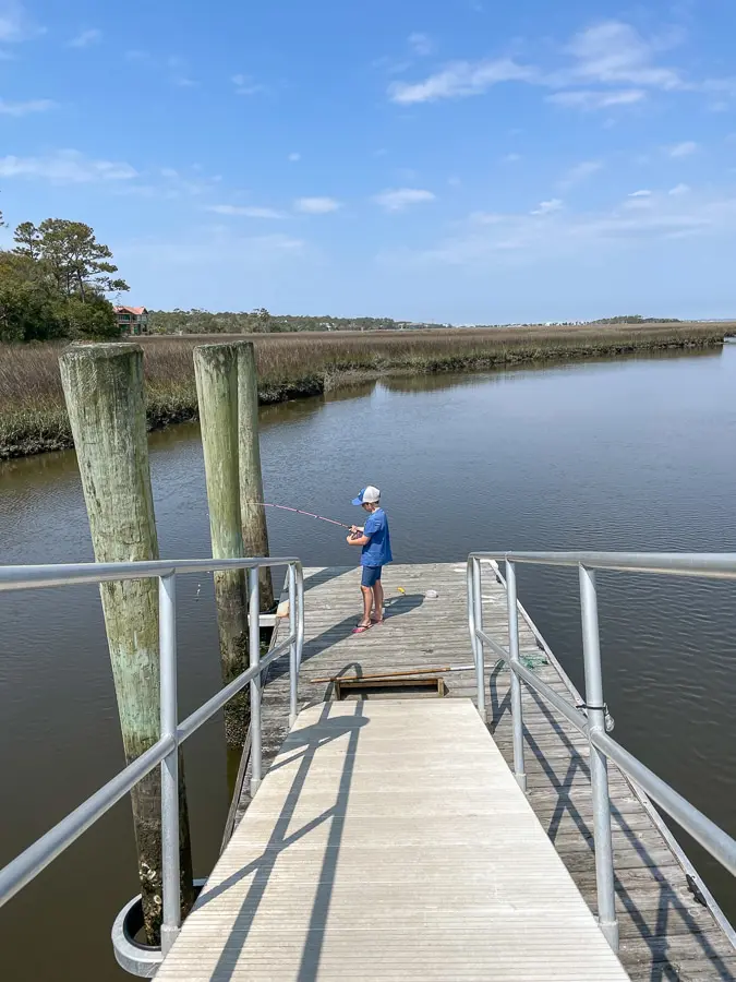fishing on bald head