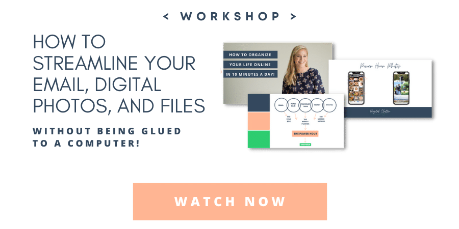 free email organizing workshop