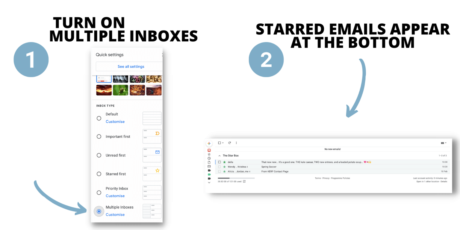 Multiple inboxes for emails Multiple inboxes for emails
