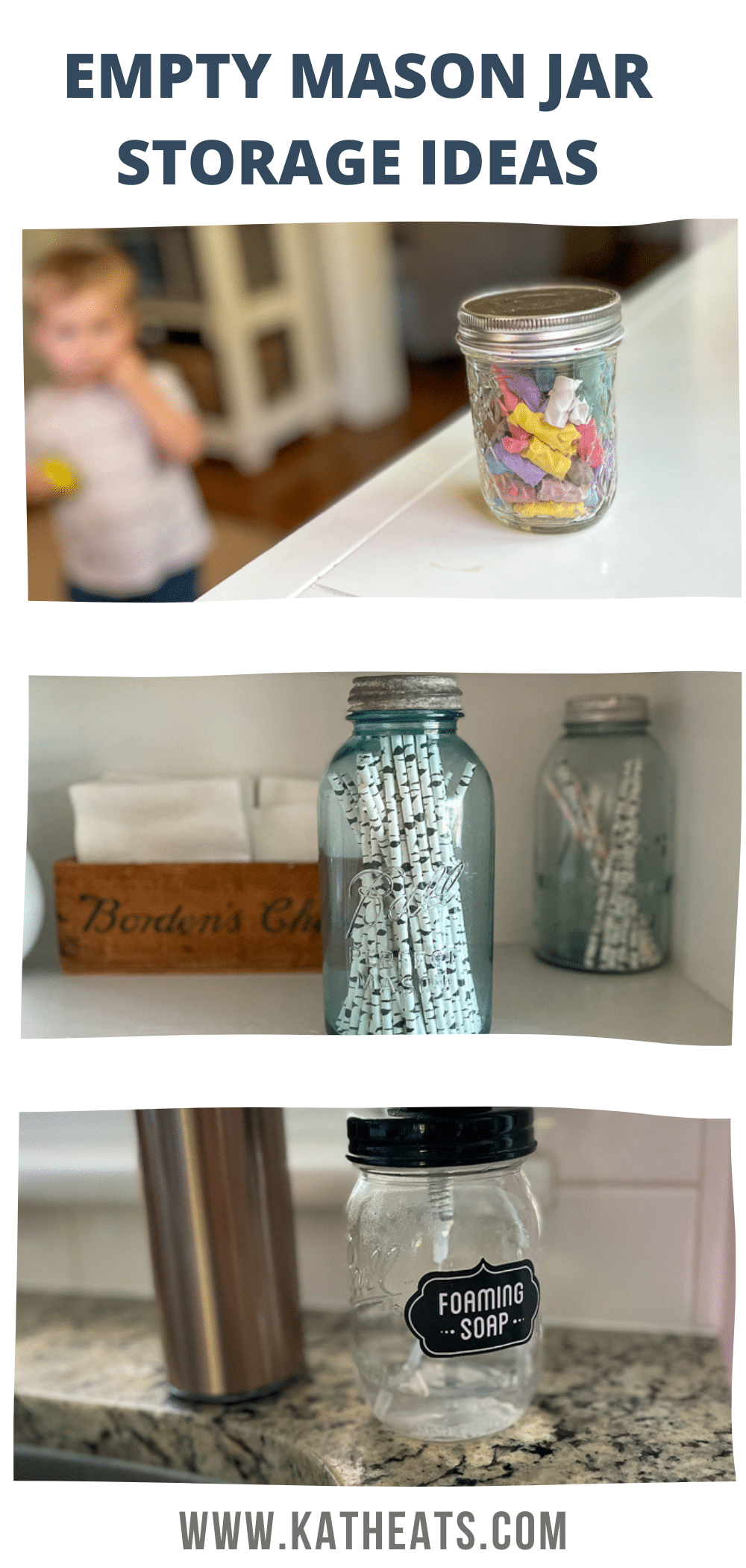 20 Empty Mason Jar Storage Ideas • Kath Eats