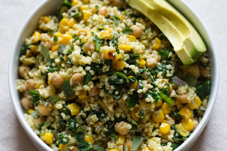 10 Healthy & Delicious Millet Recipes | Lemony Millet Salad with Chickpeas, Corn & Spinach