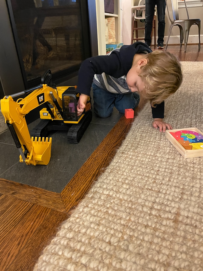 excavator toys | Birchday + Halloween