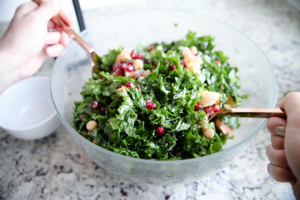 How To Wash & Store Greens // Tropical Kale Salad