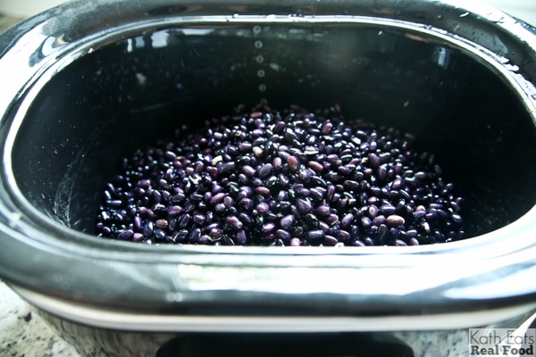 black beans in a slow cooker