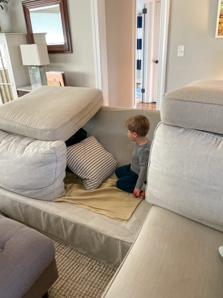 couch forts - Winter Break Fun