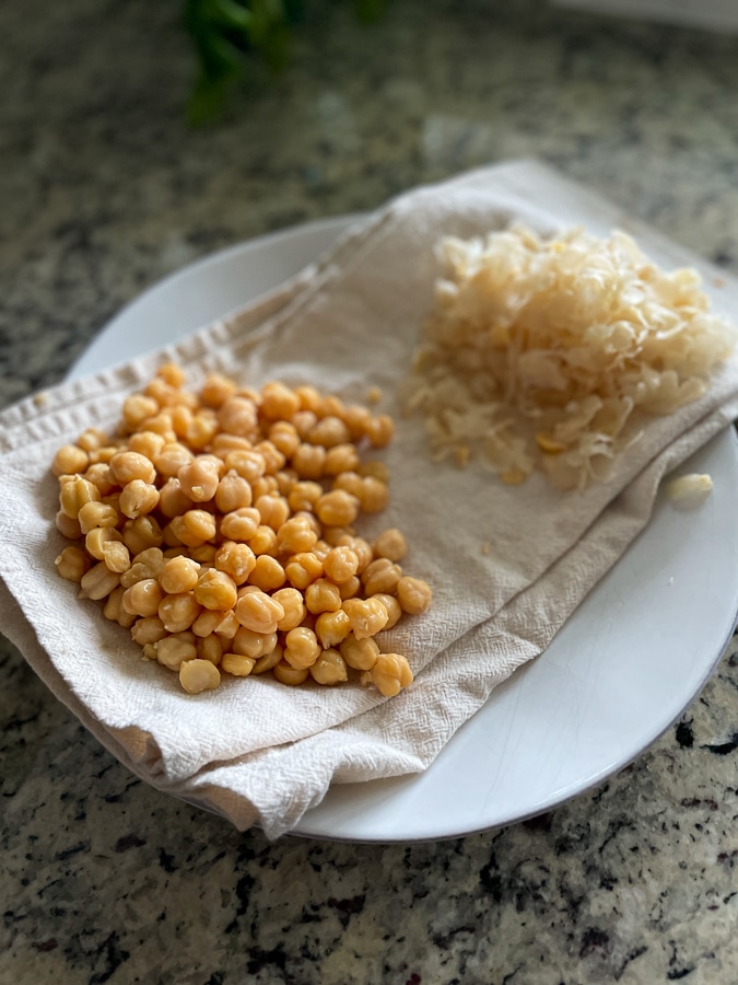 Prep and dry chickpeas