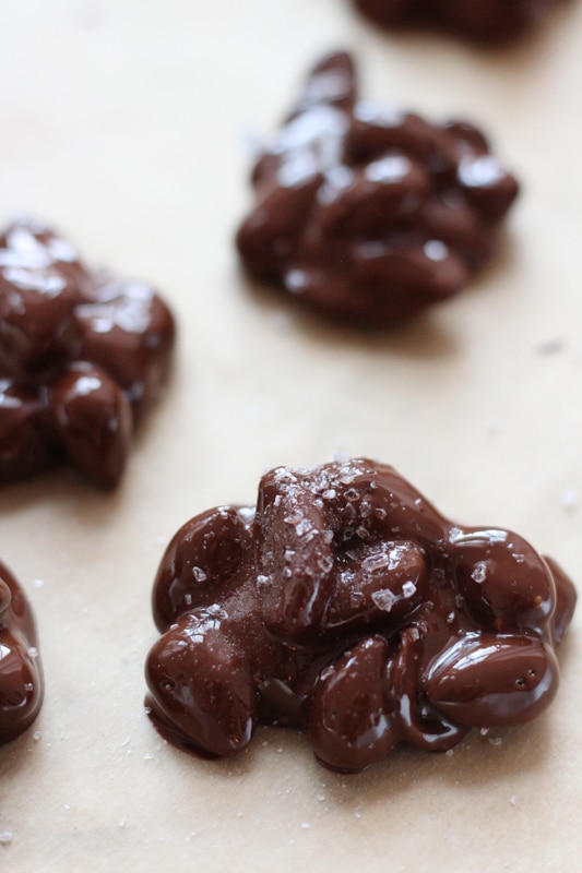 cranberry almond chocolate clusters