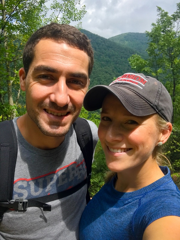 kath and thomas on crabtree falls | Best Day Trips From Charlottesville