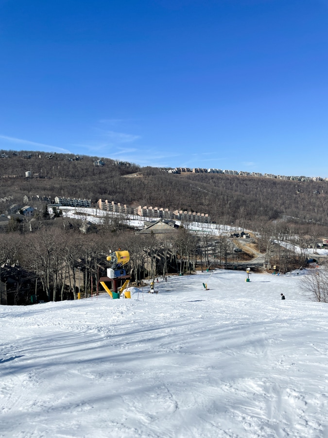 skiing in Wintergreen