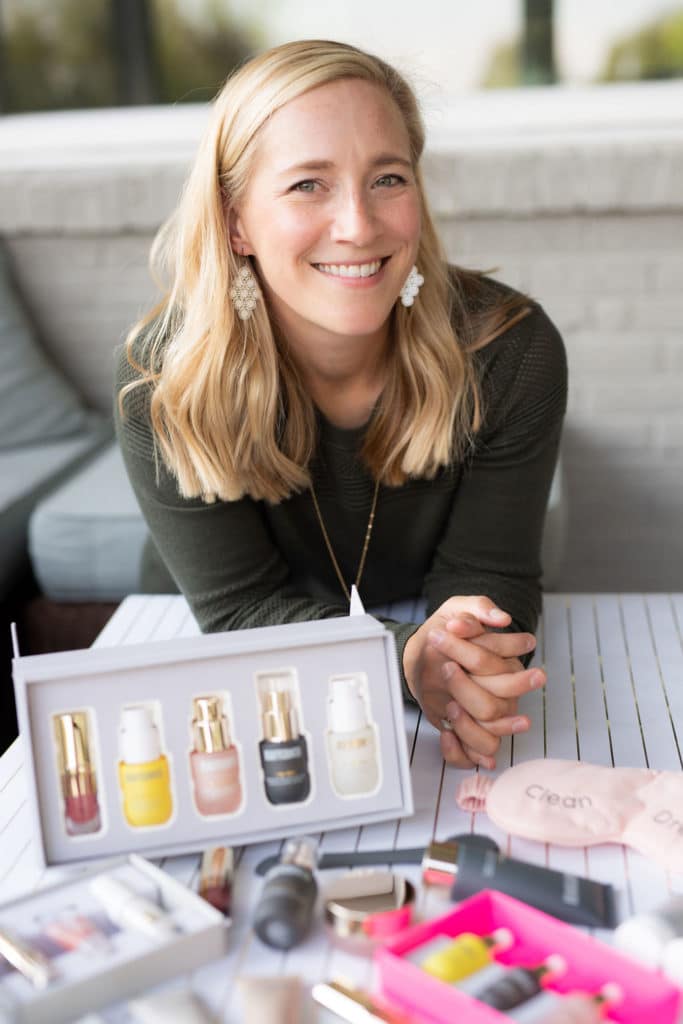 kath younger with beautycounter products | Beautycounter Compensation Plan