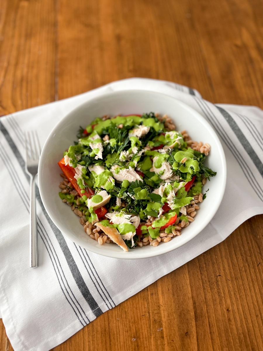 Chicken Salad Grain Bowls