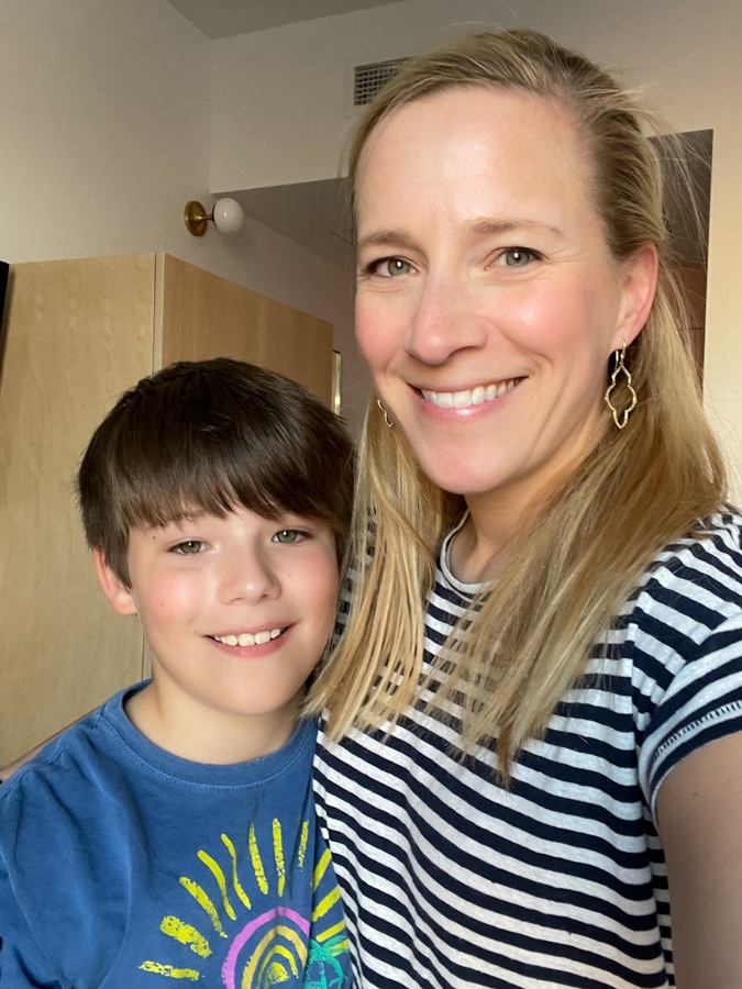Staycation at The Quirk Hotel mom and son