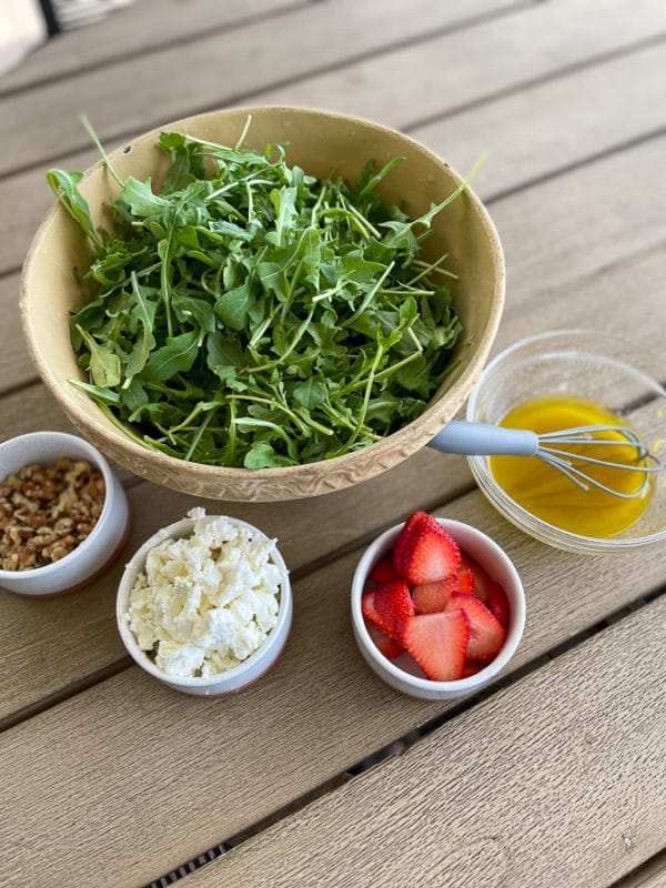 Arugula Goat Cheese Salad • Kath Eats