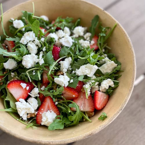 Arugula Goat Cheese Salad • Kath Eats